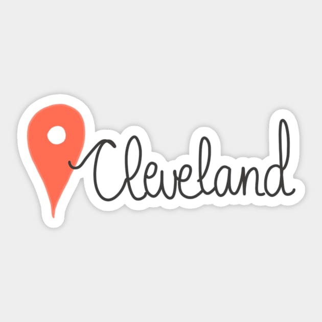 Cleveland Location Pin Sticker by AlishaMSchil